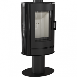 Печь-камин Kratki Koza AB S/N/O Kafel Czarny